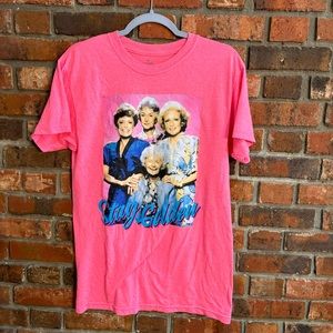 The Golden Girls womens short sleeve t-shirt pink small
